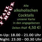 Happyhour t&auml;glich Cocktail Happy Hour! CU